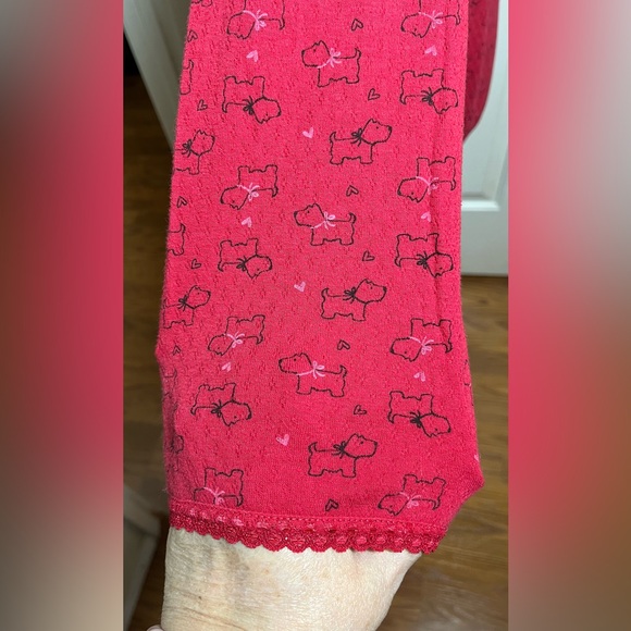 Croft & Barrow Red Scotty Dog Print Pajama Set - Picture 5 of 11
